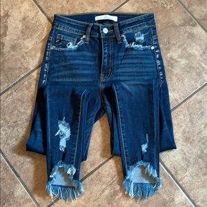 Size 24 distressed jeans